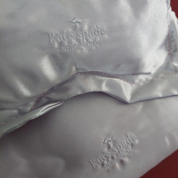 NWOT Kate Spade Light Pink Satin Pouch And Night Eye MASK (Bag D) - Picture 1 of 7
